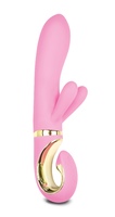 Вибратор с клиторальным отростком Gvibe – Grabbit, 18 см розовый